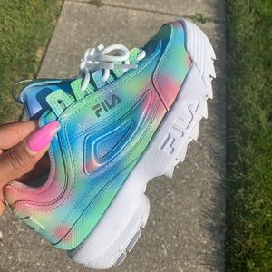 Multicolored Filas shoes